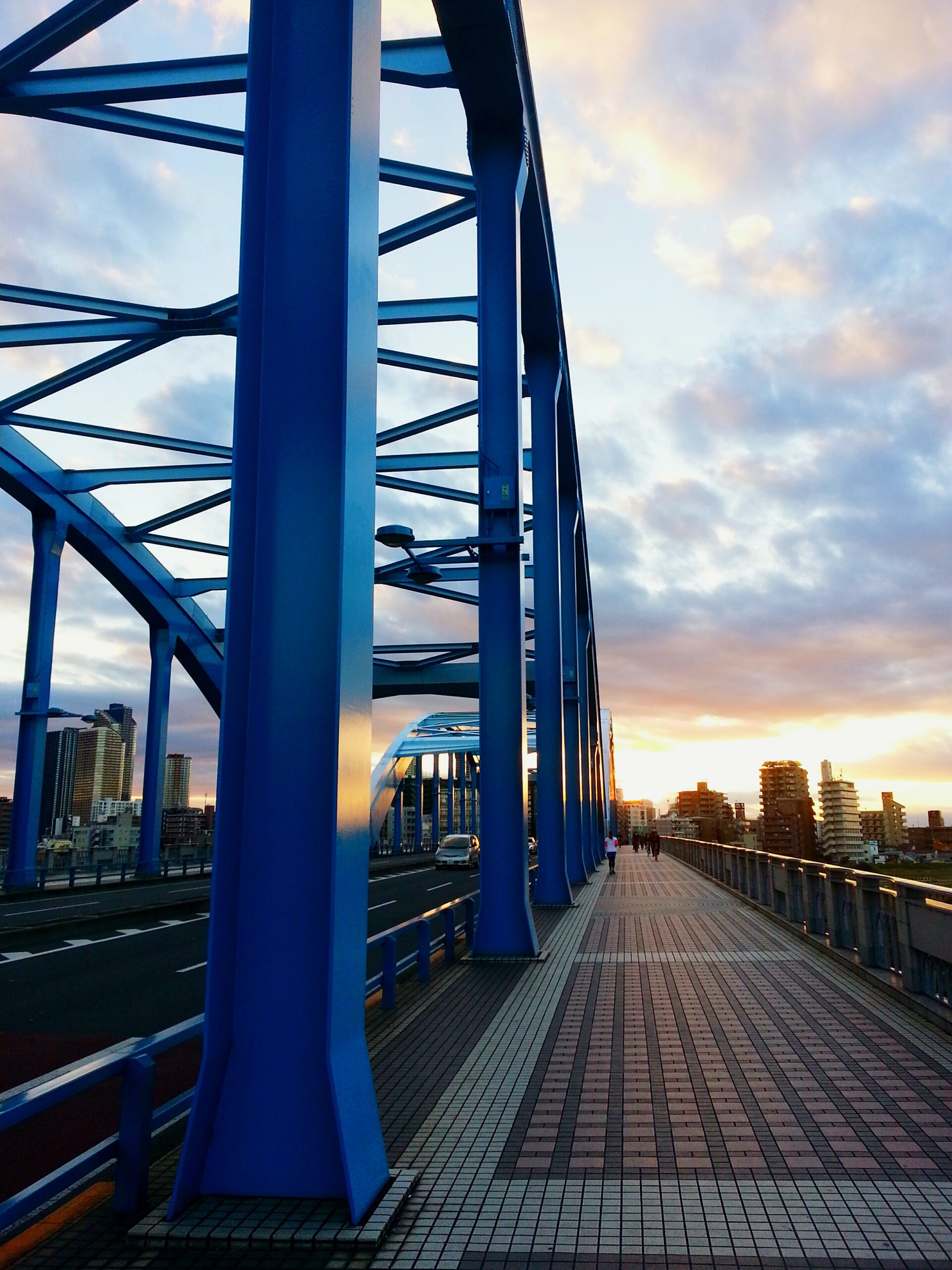 Modern Bridge City Against Sky